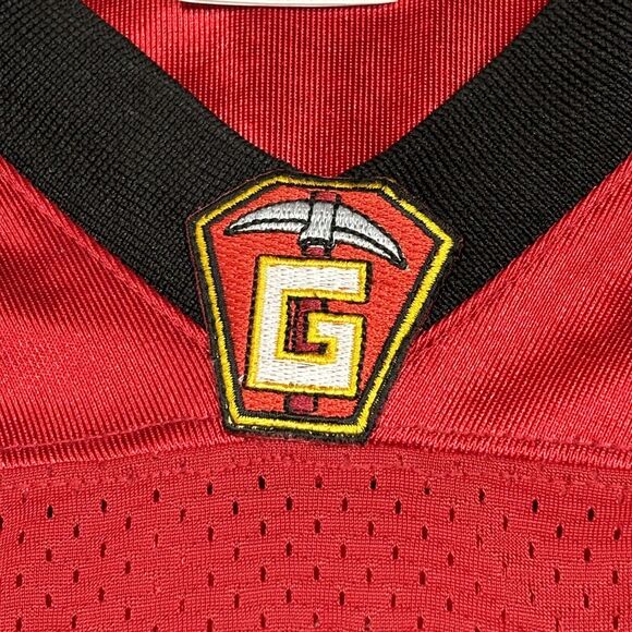 Disney World Jersey Mens Large Red Grumpy #7 In The Game Embroidered Football - Picture 15 of 15